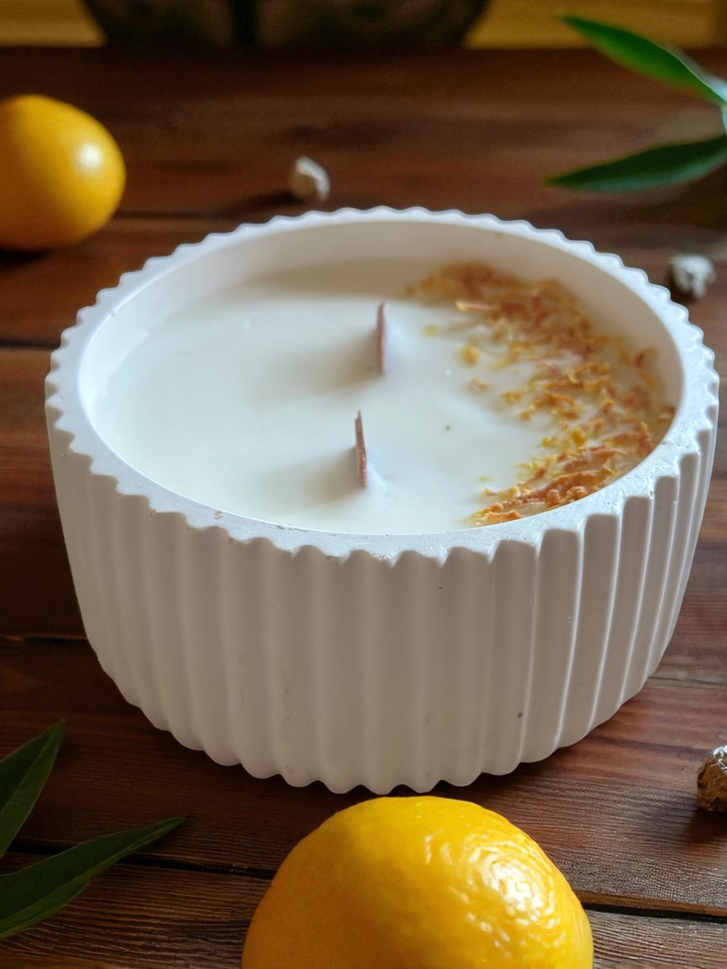 Vela de Limón y Jengibre