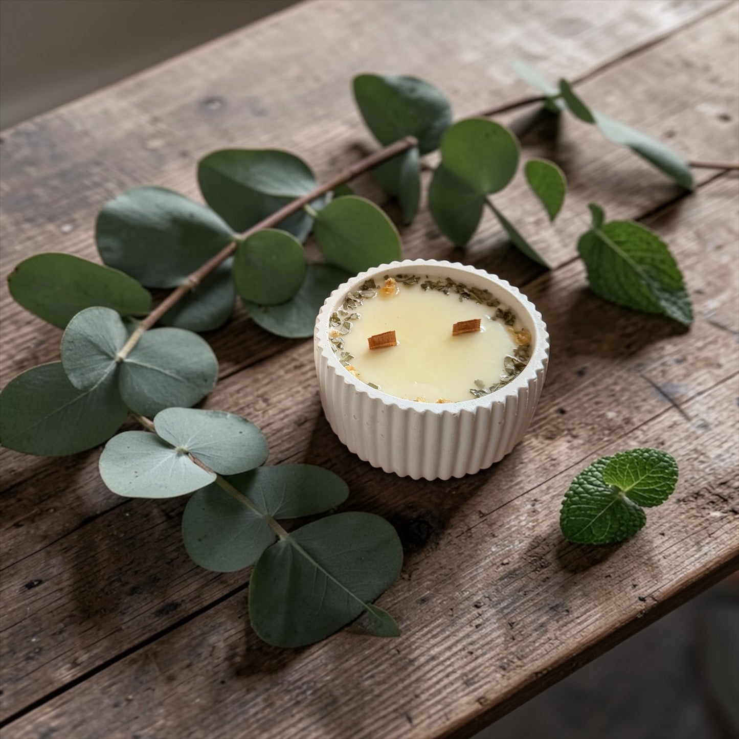 Vela Eucalipto & Menta-Tamaño M