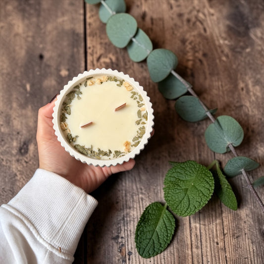 Vela Eucalipto & Menta-Tamaño M