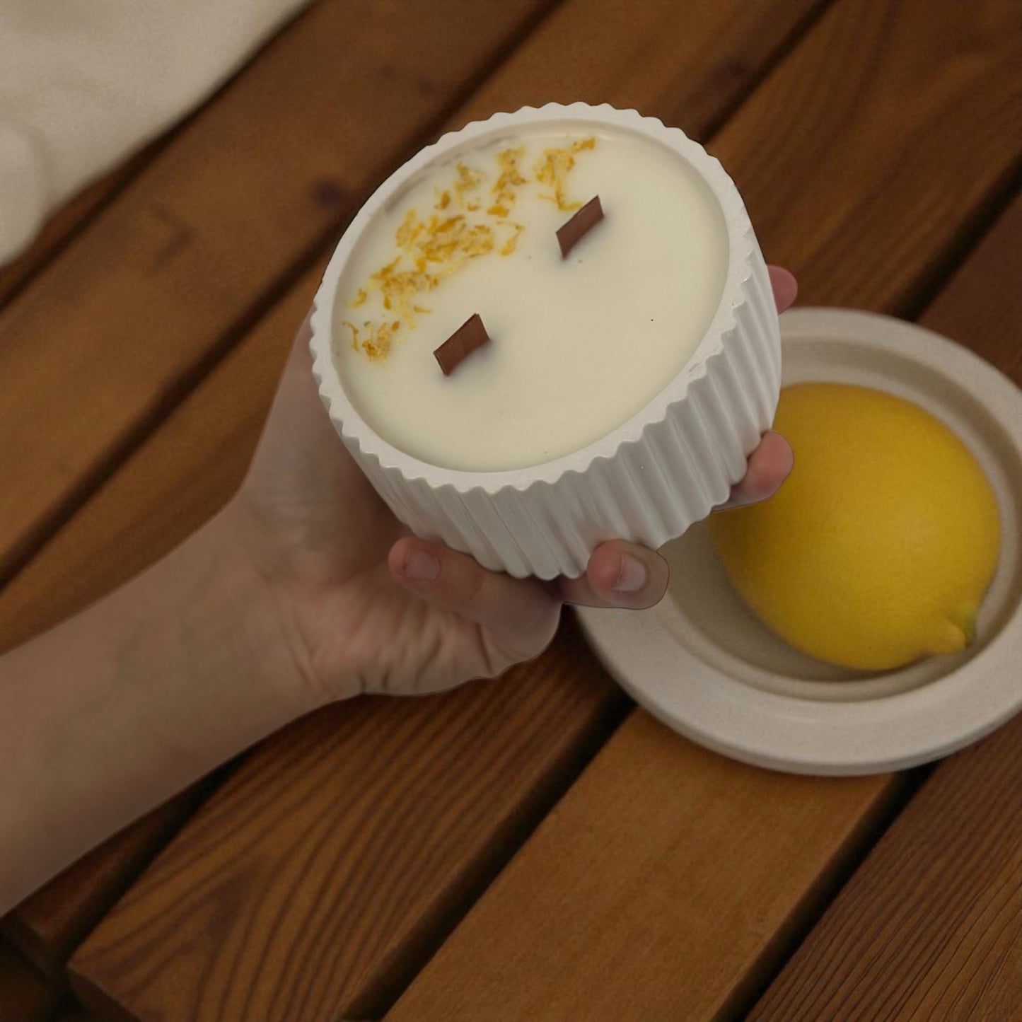 Vela de Limón y Jengibre