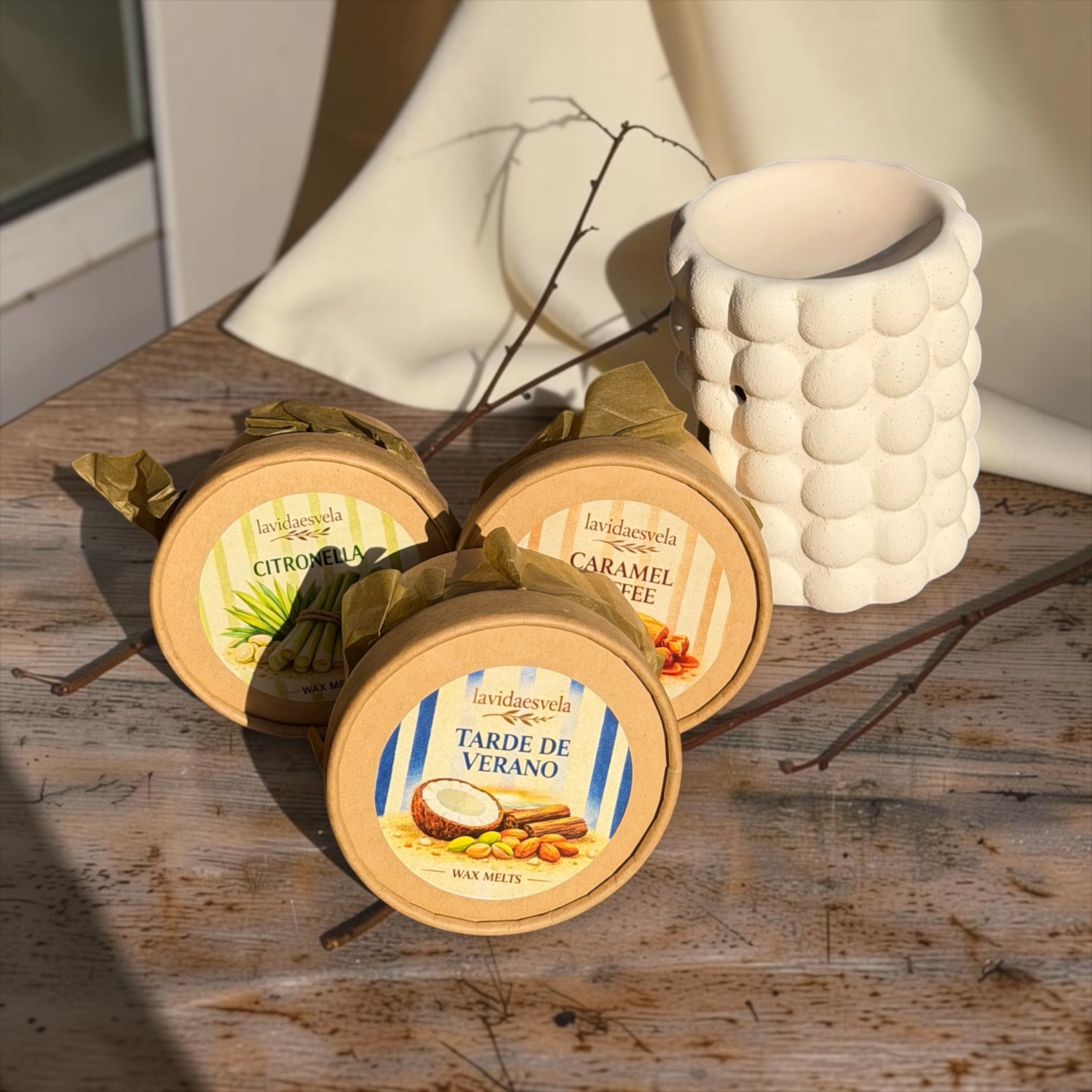 Pack Quemador y Wax Melts Colección de verano