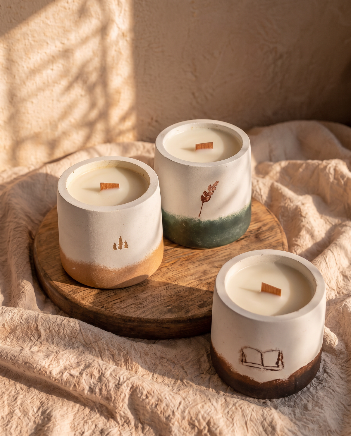 Pack 3 Velas Colección de Otoño