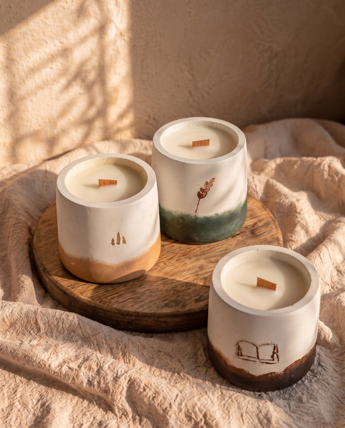 Pack 3 Velas Colección de Otoño